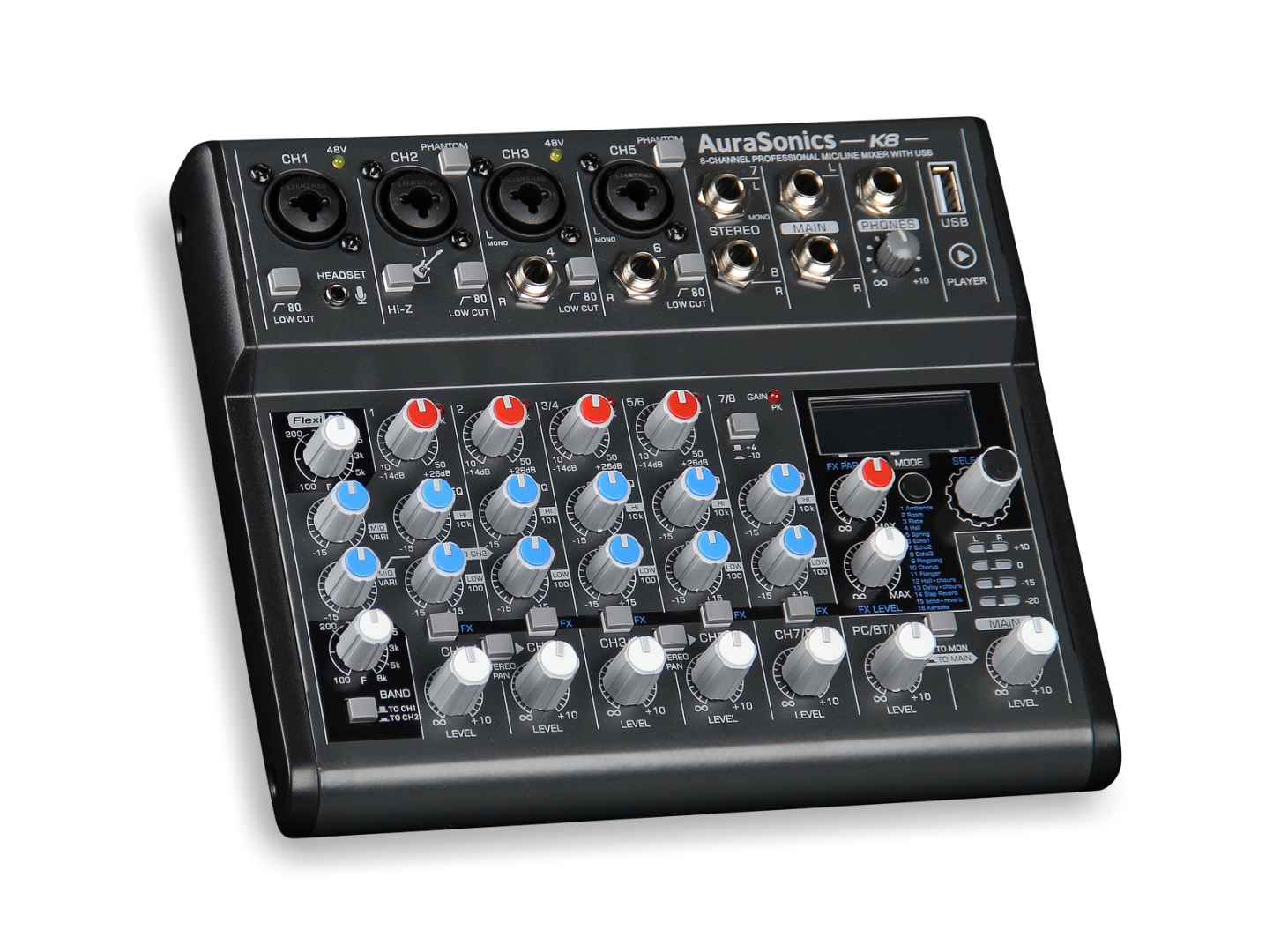 AuraSonics K8 компактный микшерный пульт в Балаково