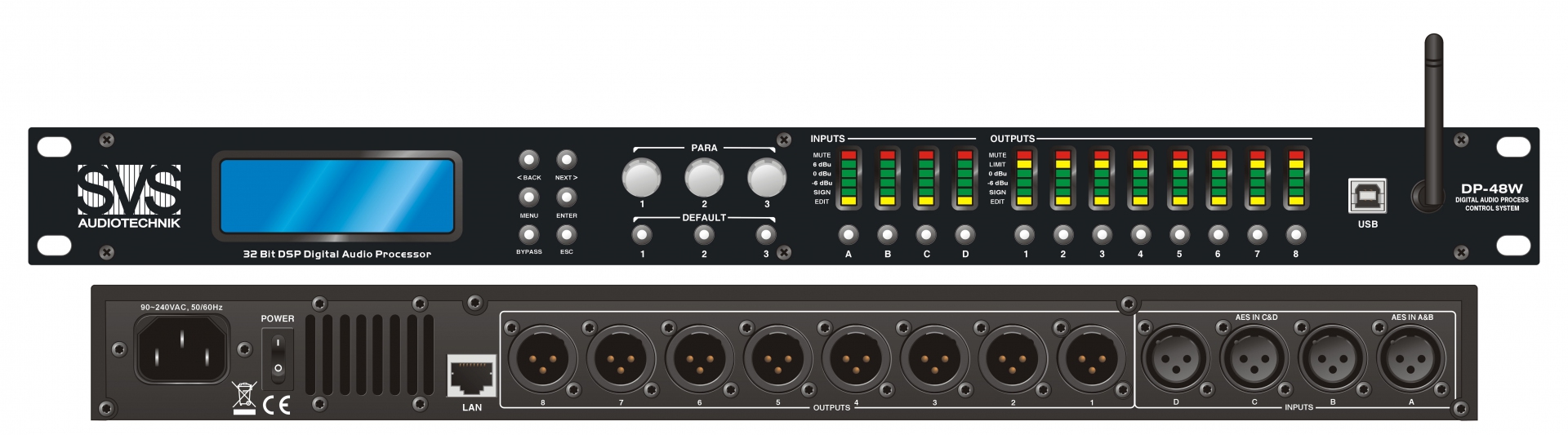 SVS Audiotechnik DP-48W Цифровой процессор: 4 входа 8 выходов в Балаково