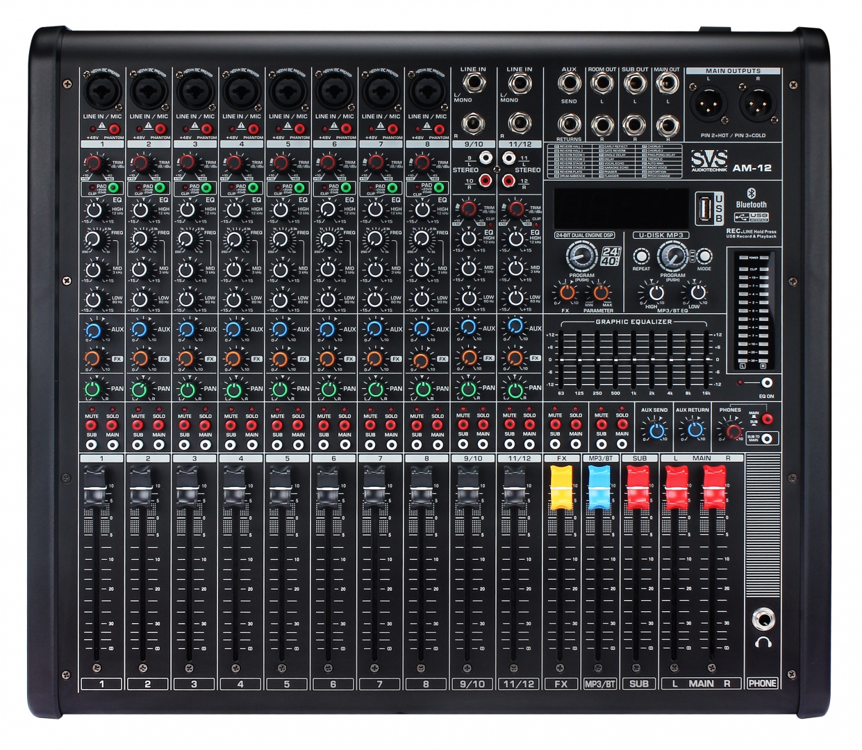SVS Audiotechnik mixers AM-12 Микшерный пульт аналоговый, 12-канальный в Балаково